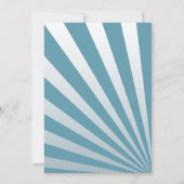 1. Geburtstag Blue Robot Themenparty Einladung (Rückseite)