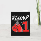 1. Geburtstag Boxenjungen 1 Jahr alter Boxerplatz  Karte (Vorderseite)