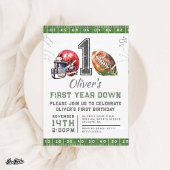 1. Geburtstag Boy Football Einladung bearbeitbar