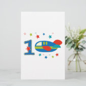 1. Geburtstag Briefpapier (Stehend Vorderseite)