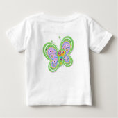1. Geburtstag Butterfly Baby T - Shirt (Rückseite)