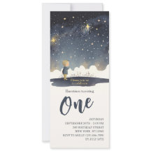 1. Geburtstag Celestial Stars Watercolor Boy Moder