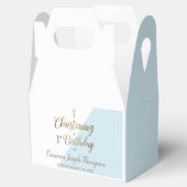 1. Geburtstag Christening Blue Baby Boy Fvor Box Geschenkschachtel (Geöffnet)