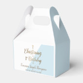 1. Geburtstag Christening Blue Baby Boy Fvor Box Geschenkschachtel (Vorderseite)