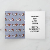 1. Geburtstag Cowboy Karte (Innenseite)