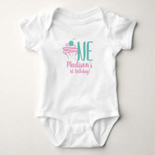 1. Geburtstag Cupcake Swirl Shirts für Baby