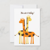 1. Geburtstag Danke Karte (Vorderseite)