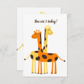 1. Geburtstag Danke Karte (Vorne/Hinten)