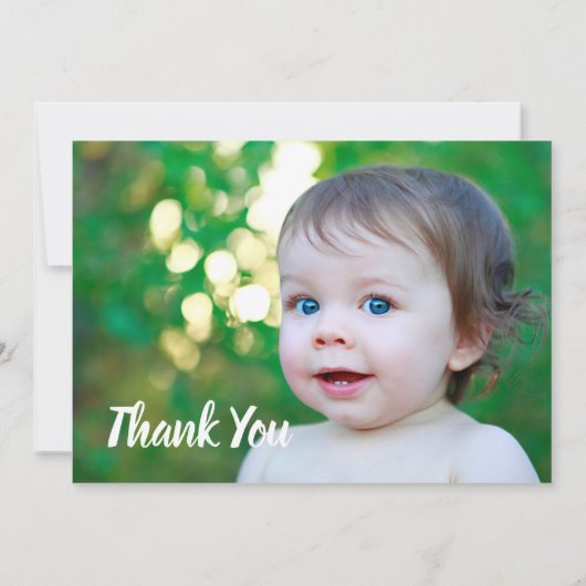 1. Geburtstag Danke Karte (Rückseite)