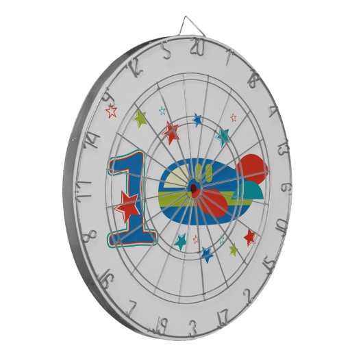 1. Geburtstag Dartscheibe (Vorderseite Links)