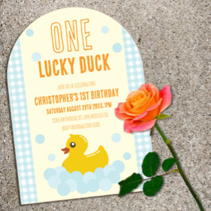1. Geburtstag der Ente Acryleinladungen