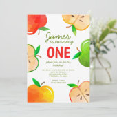 1. Geburtstag der Fun-Birthday Einladung (Stehend Vorderseite)