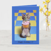 1. Geburtstag des Babys - Karte (Gelbe Blume)