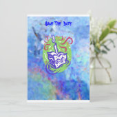 1. Geburtstag des Babys Save The Date (Stehend Vorderseite)