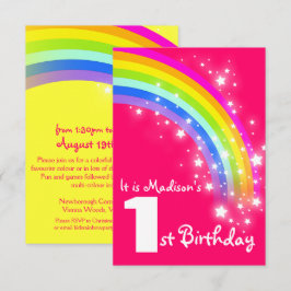 1. Geburtstag des Kinderlila Regenbogens laden ein Einladung