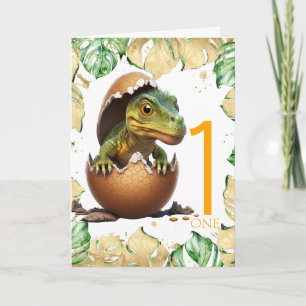 1. Geburtstag Dinosaur Happy Baby Jungle Card Karte