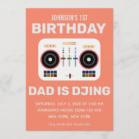 1. Geburtstag DJ Dance Party Orange