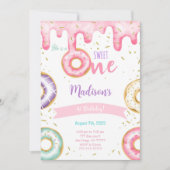 1. Geburtstag Donut Einladung (Vorderseite)