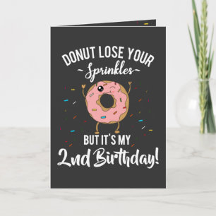 1. Geburtstag Donut Thema 1 Jahr alt Personalisier Karte