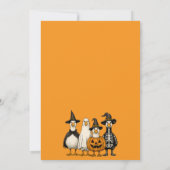 1. Geburtstag: ein leckeres GänseHalloween Einladung (Rückseite)