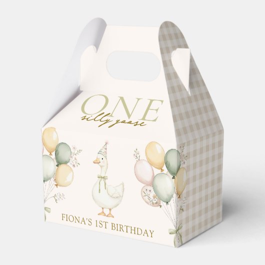 1. Geburtstag eines Albernen Gänseblütenmädchens Geschenkschachtel (Vorderseite)