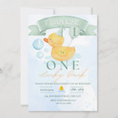 1. Geburtstag eines neutralen Gummi-Schwanzes Einladung (Vorderseite)