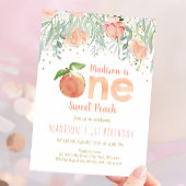 1. Geburtstag eines Sweet Peach Girl Einladung