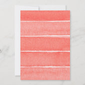 1. Geburtstag eines Sweet Peach Girl Einladung (Rückseite)