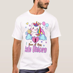 1. Geburtstag Einhorn Outfit. 1 Jahr Niedlich T-Shirt