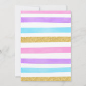 1. Geburtstag Einhorn-Party Einladung (Rückseite)