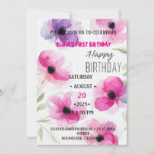 1. Geburtstag Einladung (Vorderseite)