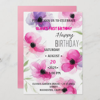 1. Geburtstag Einladung