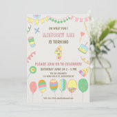 1. Geburtstag. Einladung (Stehend Vorderseite)