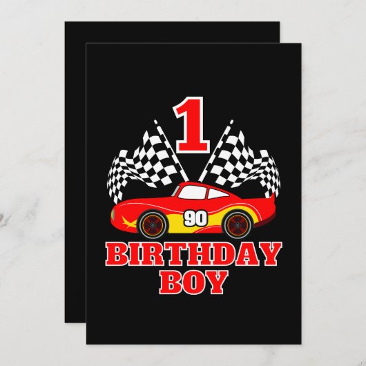 1. Geburtstag Einladung (Vorne/Hinten)