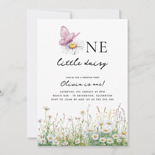 1. Geburtstag Einladung (Vorderseite)