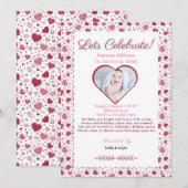 1. Geburtstag Einladung (Vorne/Hinten)