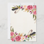 1. Geburtstag ERSTE Schöne Flora Einladung, Einladung (Rückseite)