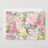 1. Geburtstag ERSTE Schöne Flora Einladung, Einladung (Rückseite)