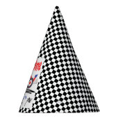 1. Geburtstag Fast One Red Blue Race Car Partyhütchen (Rechts)