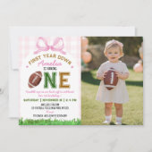 1. Geburtstag Foto Einladung (Vorderseite)