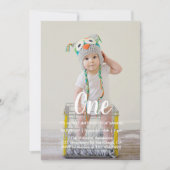 1. Geburtstag Foto Einladung (Vorderseite)