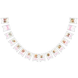 1. Geburtstag Foto Schmetterling 12 Monate Wimpelkette