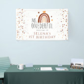 1. Geburtstag Frau Onederful Terracotta Rainbow Banner (Messeveranstaltung)