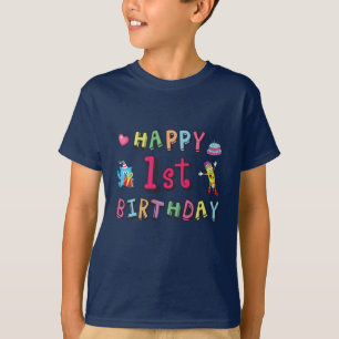 1. Geburtstag für 1 Jahr Kinder B-Tag Wunsch T-Shirt