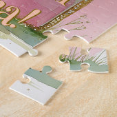 1. Geburtstag für Mädchen Pink Puzzle (Seite)