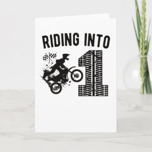 1. Geburtstag Geschenk Dirt Bike 1 Jahr Altes Moto Karte