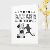 1. Geburtstag Geschenk Fußball Spieler 1 Jahr Jung Karte (Gelbe Blume)