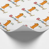 1. Geburtstag! Geschenkpapier (Ecke)