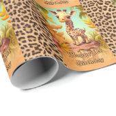 1. Geburtstag Geschenkpapier (Rolleneckpunkt)