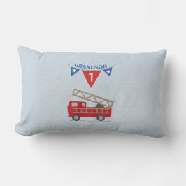 1. Geburtstag Grandson, Feuerwehrauto Lendenkissen